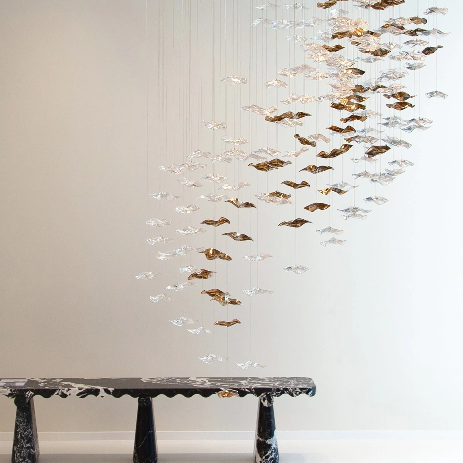 Galaxy Tidal Art Glass Crystal Spiral Chandelier - Image 30