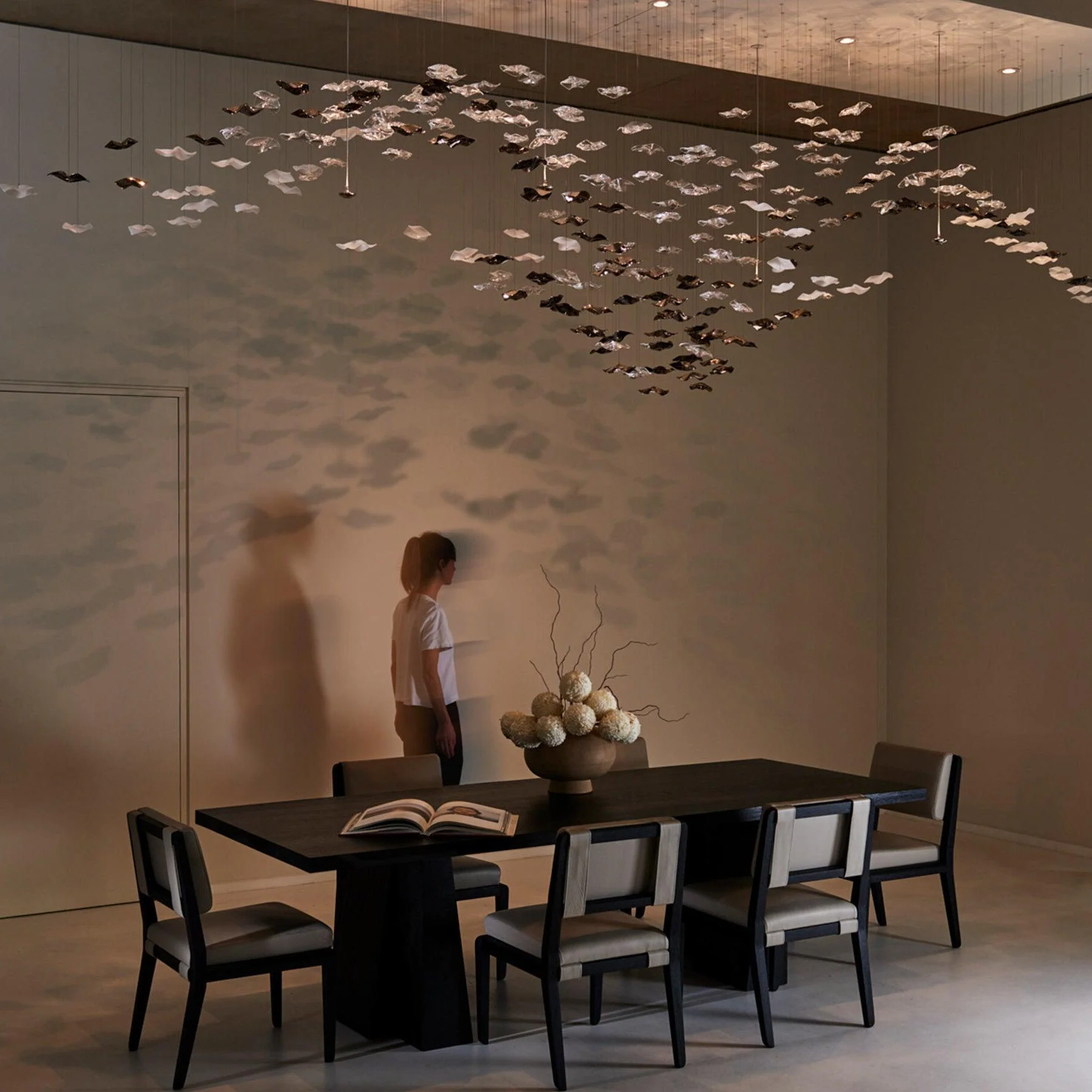 Galaxy Tidal Art Glass Crystal Spiral Chandelier - Image 43