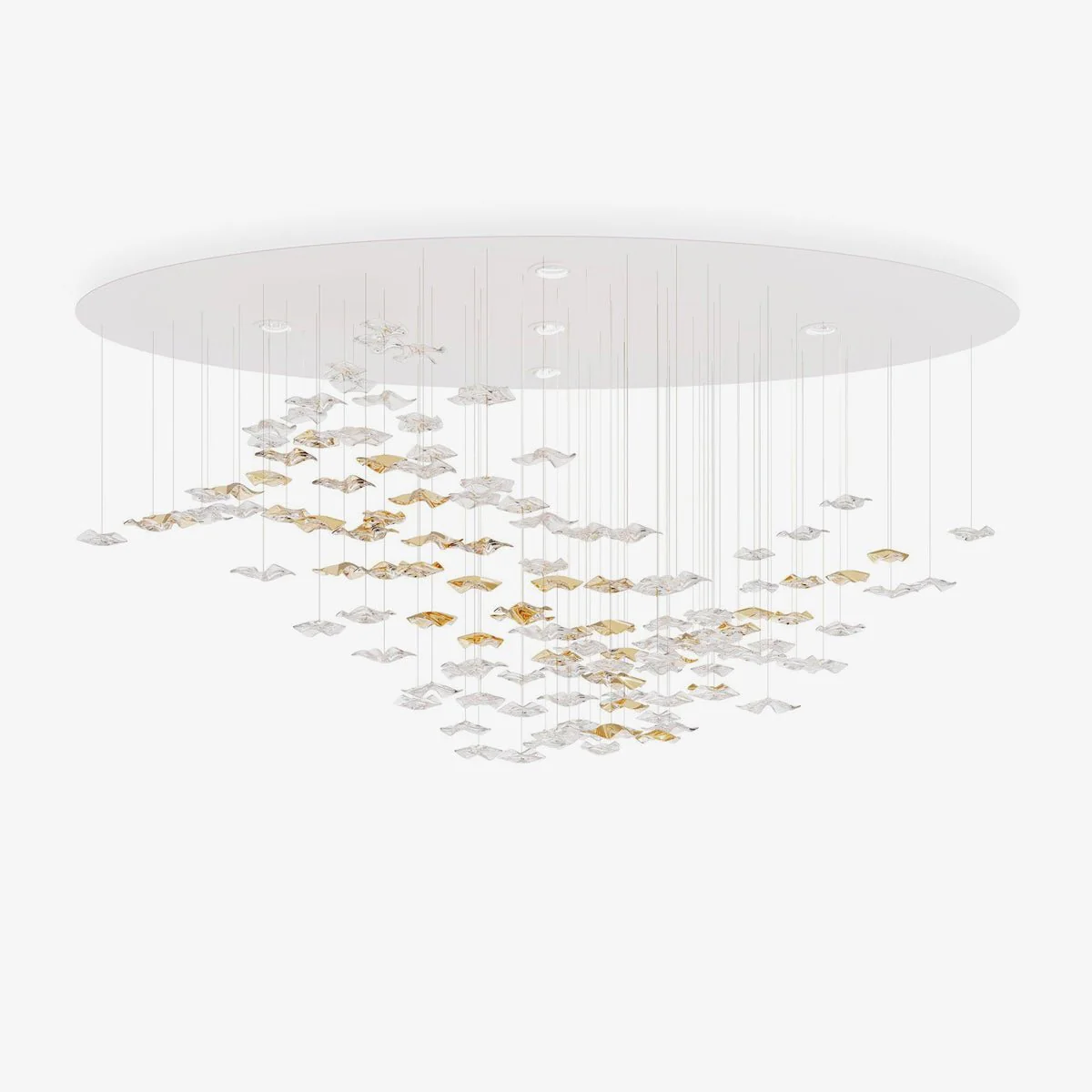 Galaxy Tidal Art Glass Crystal Spiral Chandelier - Image 47