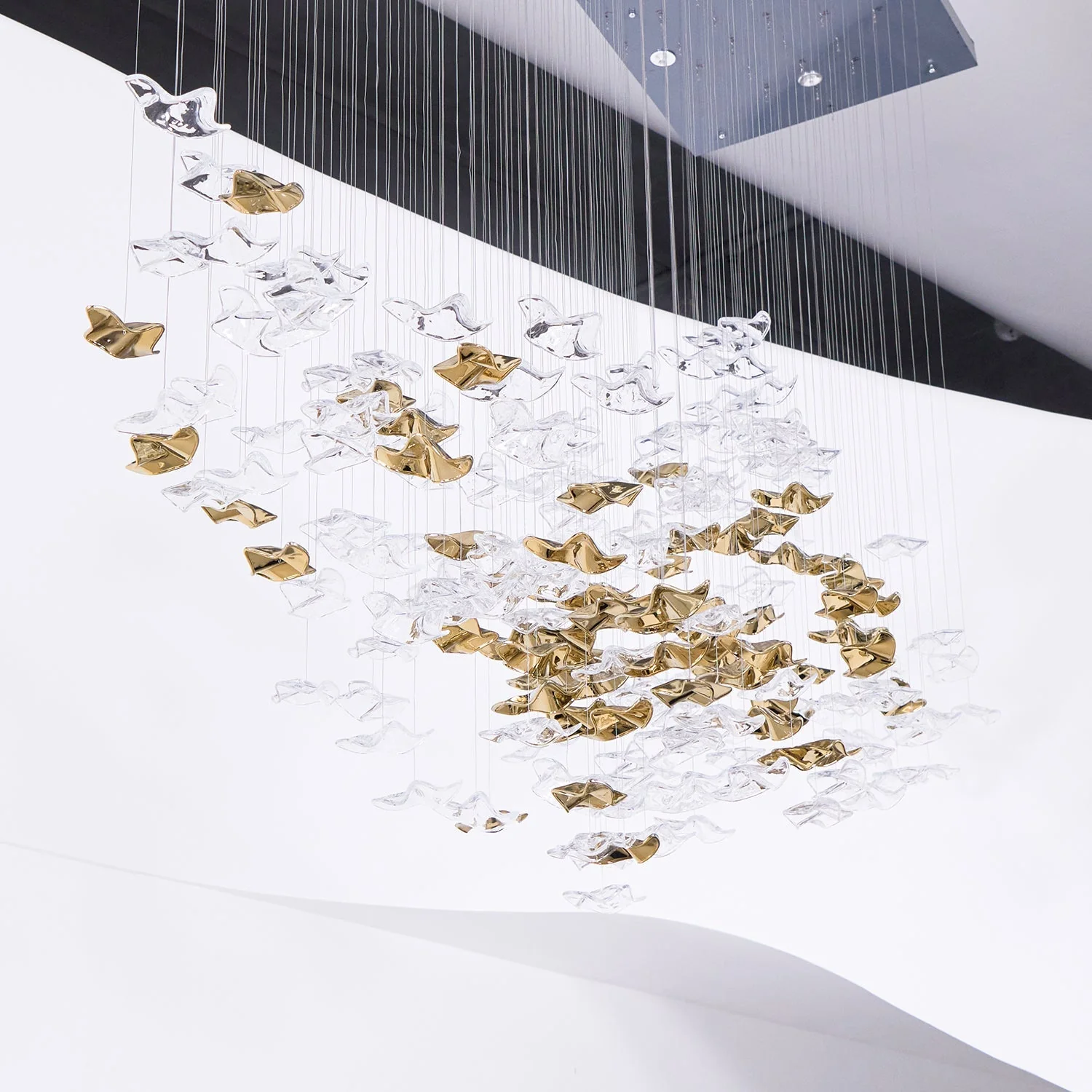 Galaxy Tidal Art Glass Crystal Spiral Chandelier - Image 50