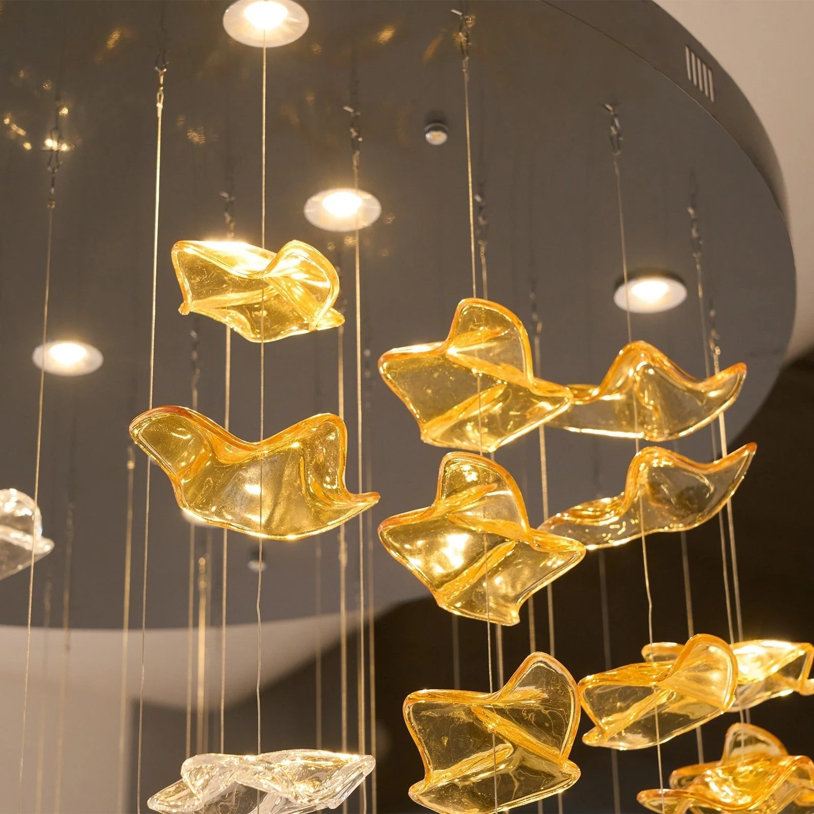 Galaxy Tidal Art Glass Crystal Spiral Chandelier - Image 59