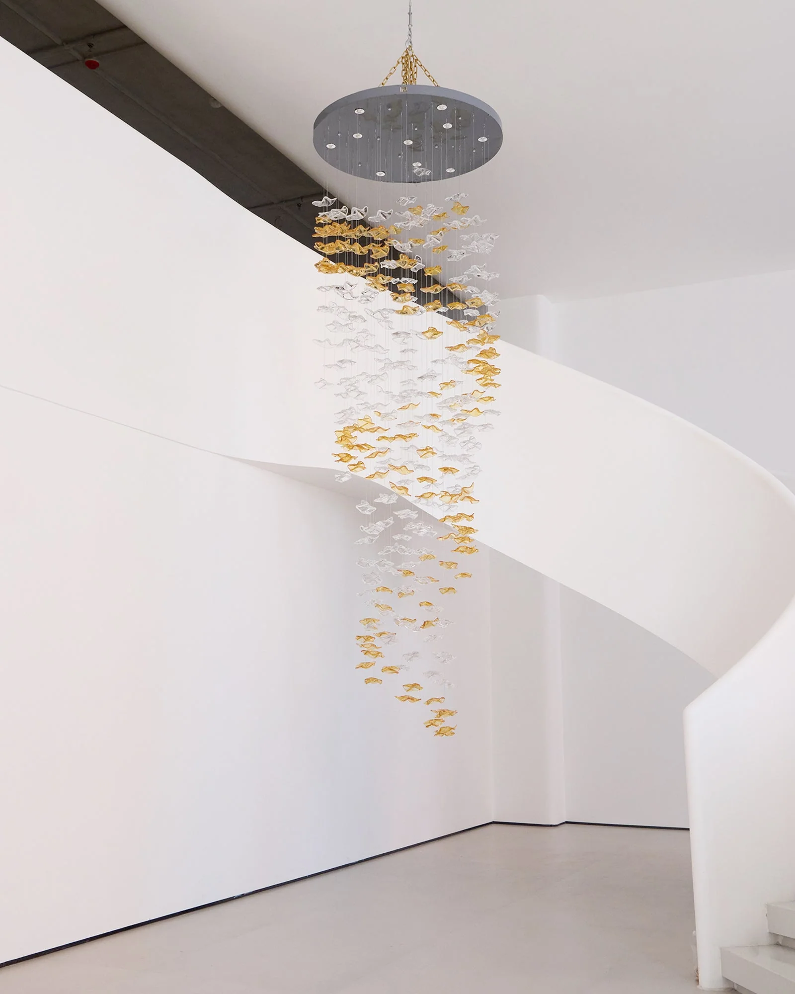 Galaxy Tidal Art Glass Crystal Spiral Chandelier - Image 61