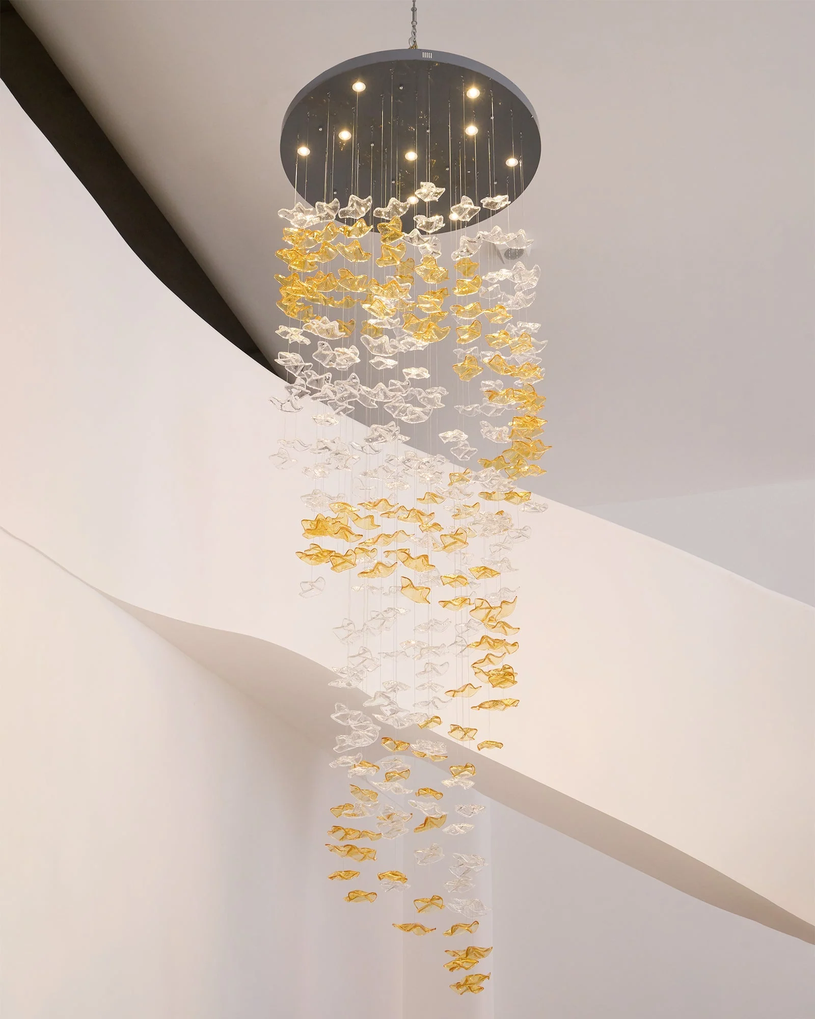 Galaxy Tidal Art Glass Crystal Spiral Chandelier - Image 63