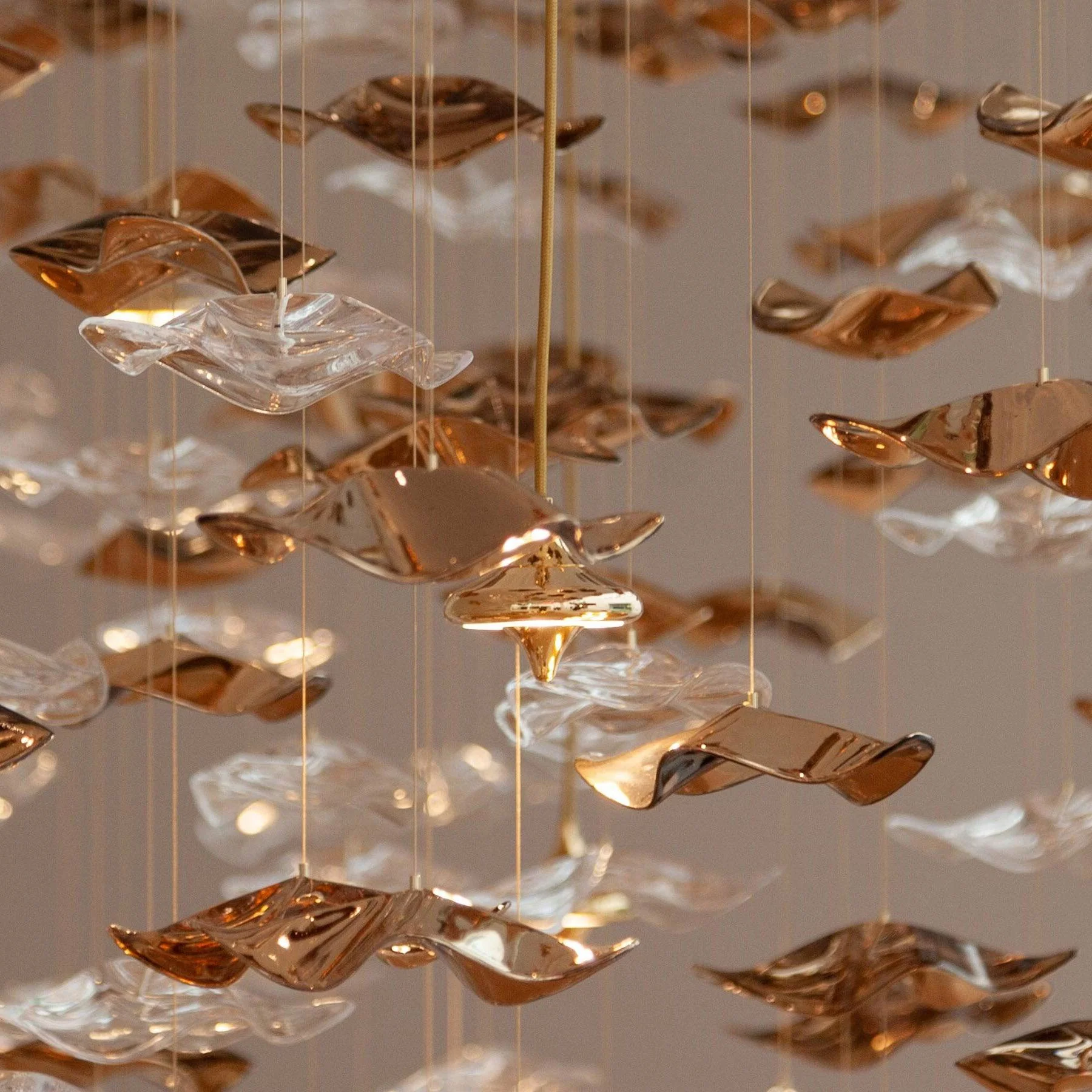 Galaxy Tidal Art Glass Crystal Spiral Chandelier - Image 68