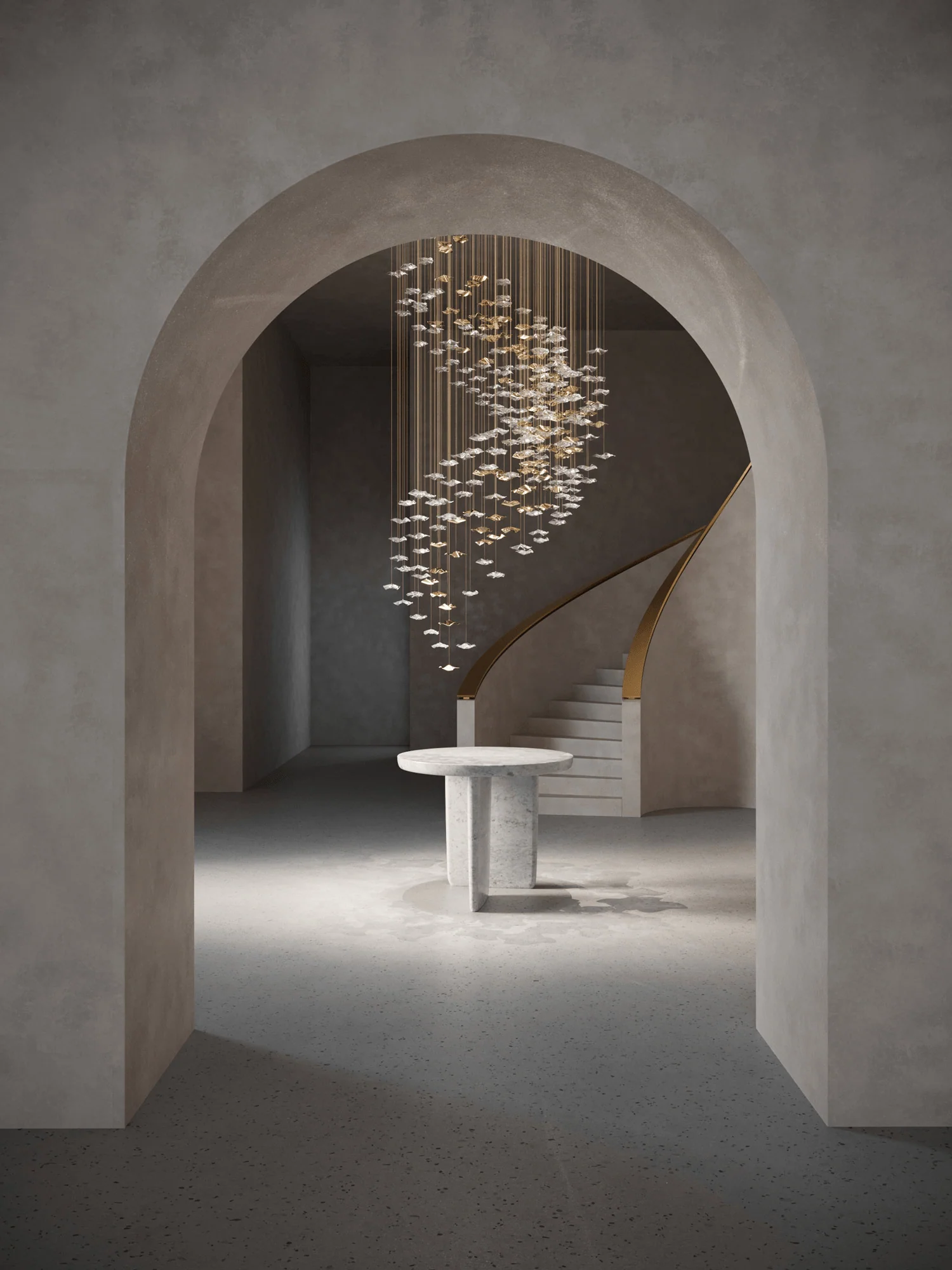 Galaxy Tidal Art Glass Crystal Spiral Chandelier - Image 71