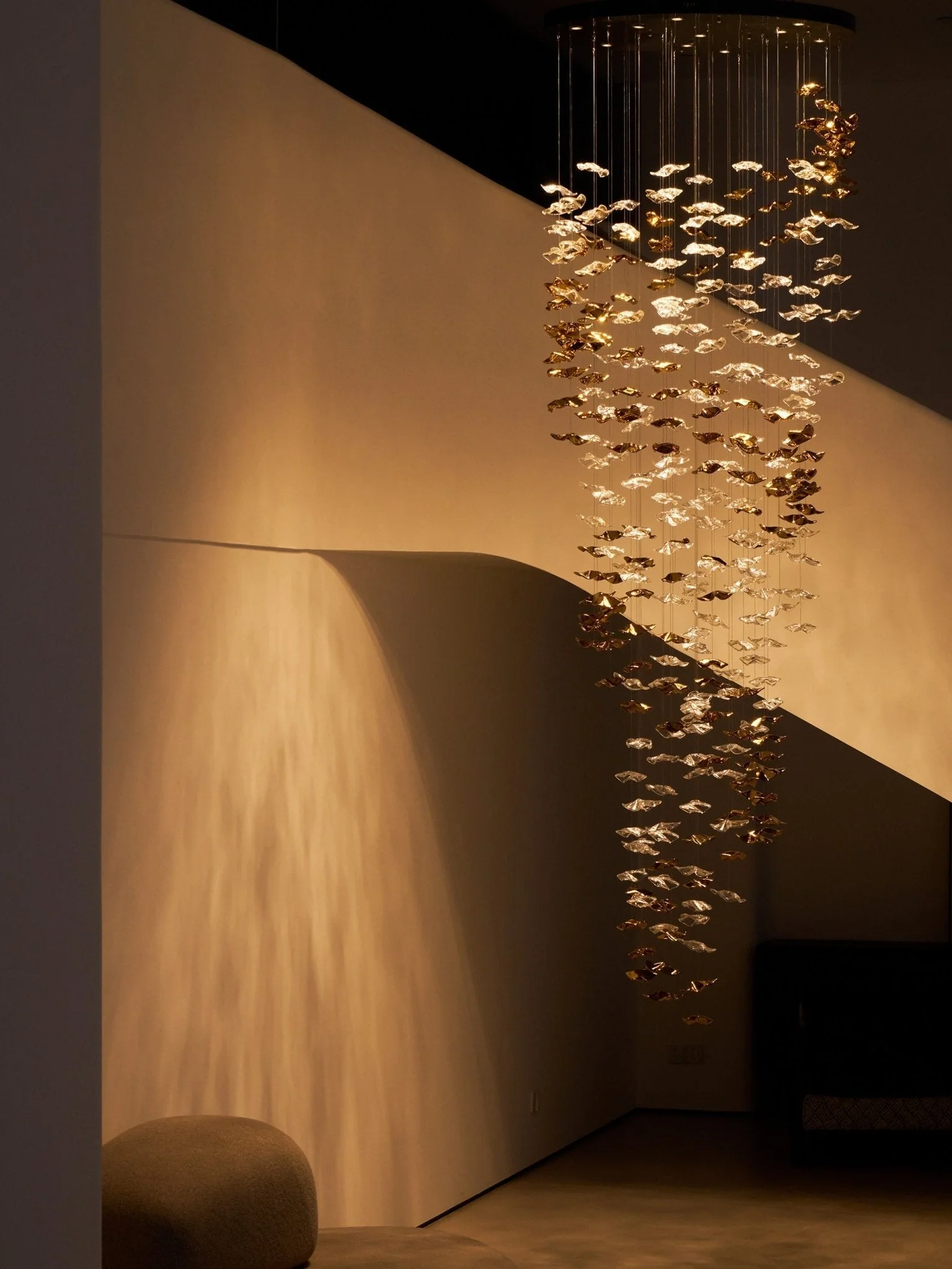 Galaxy Tidal Art Glass Crystal Spiral Chandelier - Image 79