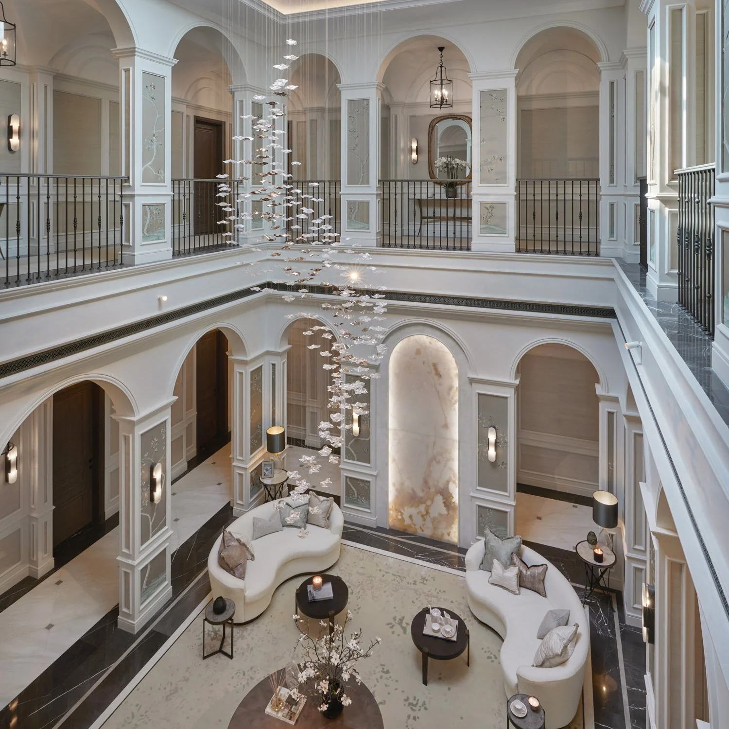Galaxy Tidal Art Glass Crystal Spiral Chandelier - Image 8