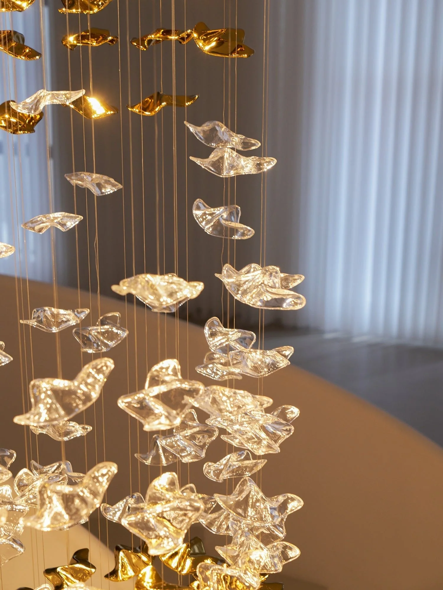 Galaxy Tidal Art Glass Crystal Spiral Chandelier - Image 80