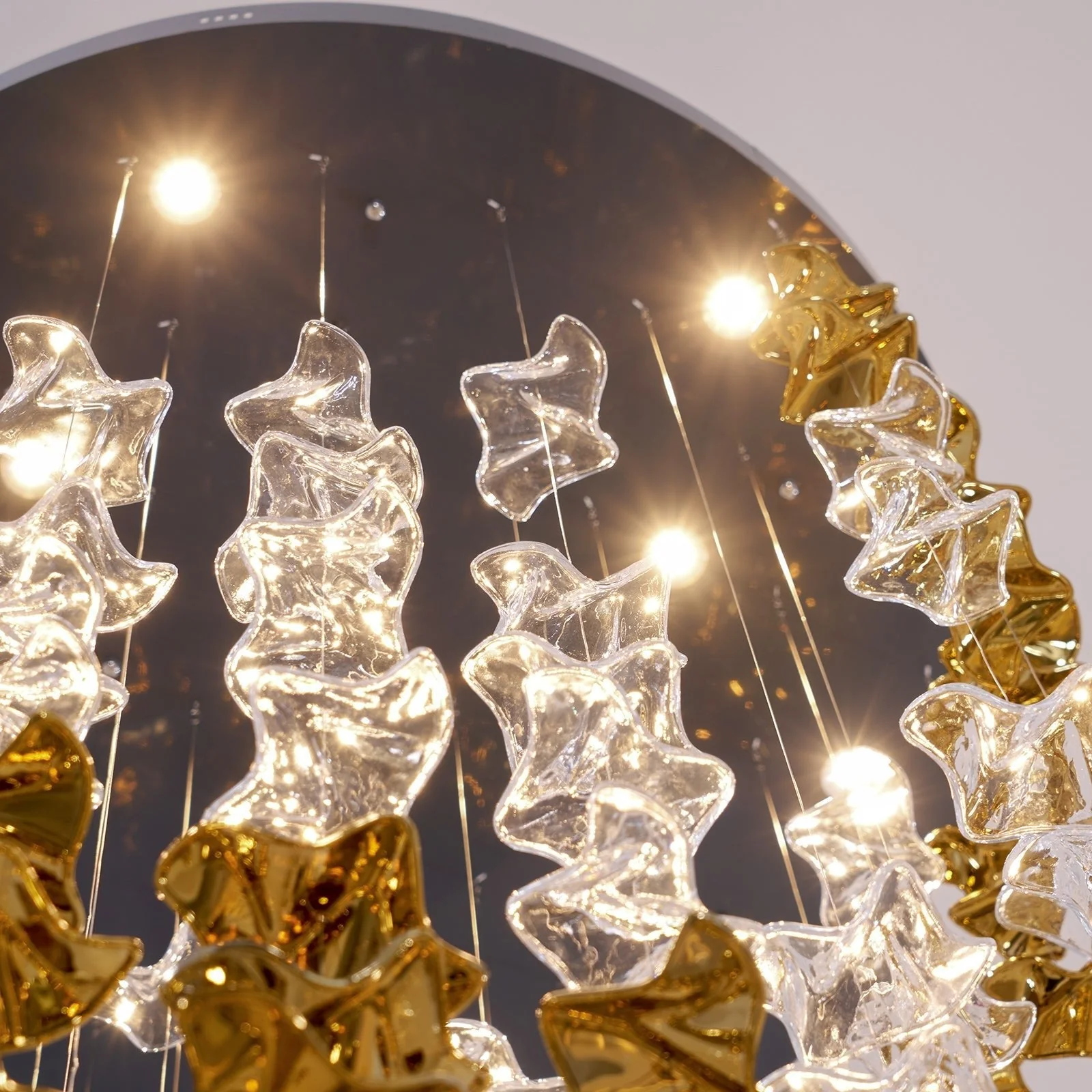 Galaxy Tidal Art Glass Crystal Spiral Chandelier - Image 86