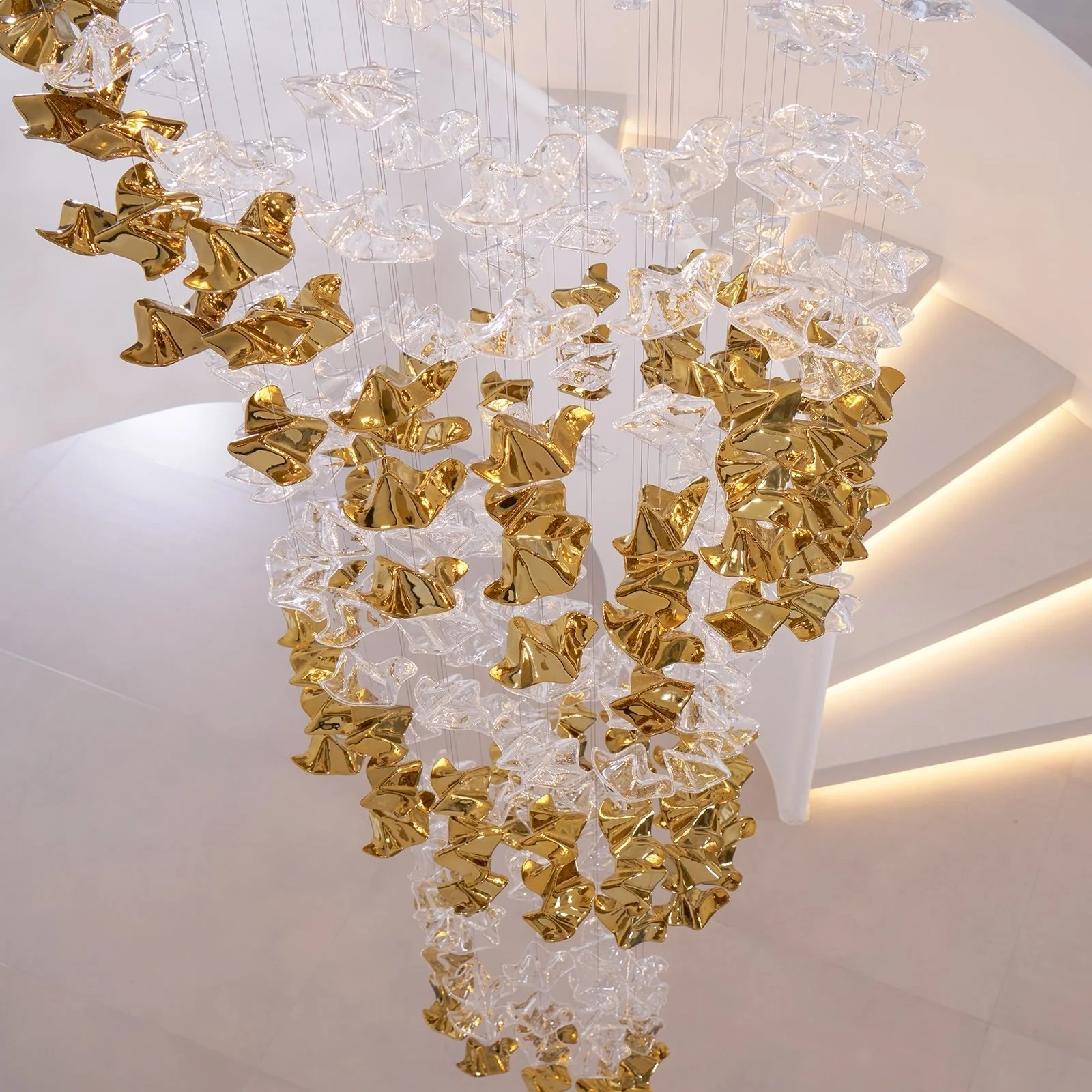 Galaxy Tidal Art Glass Crystal Spiral Chandelier - Image 88