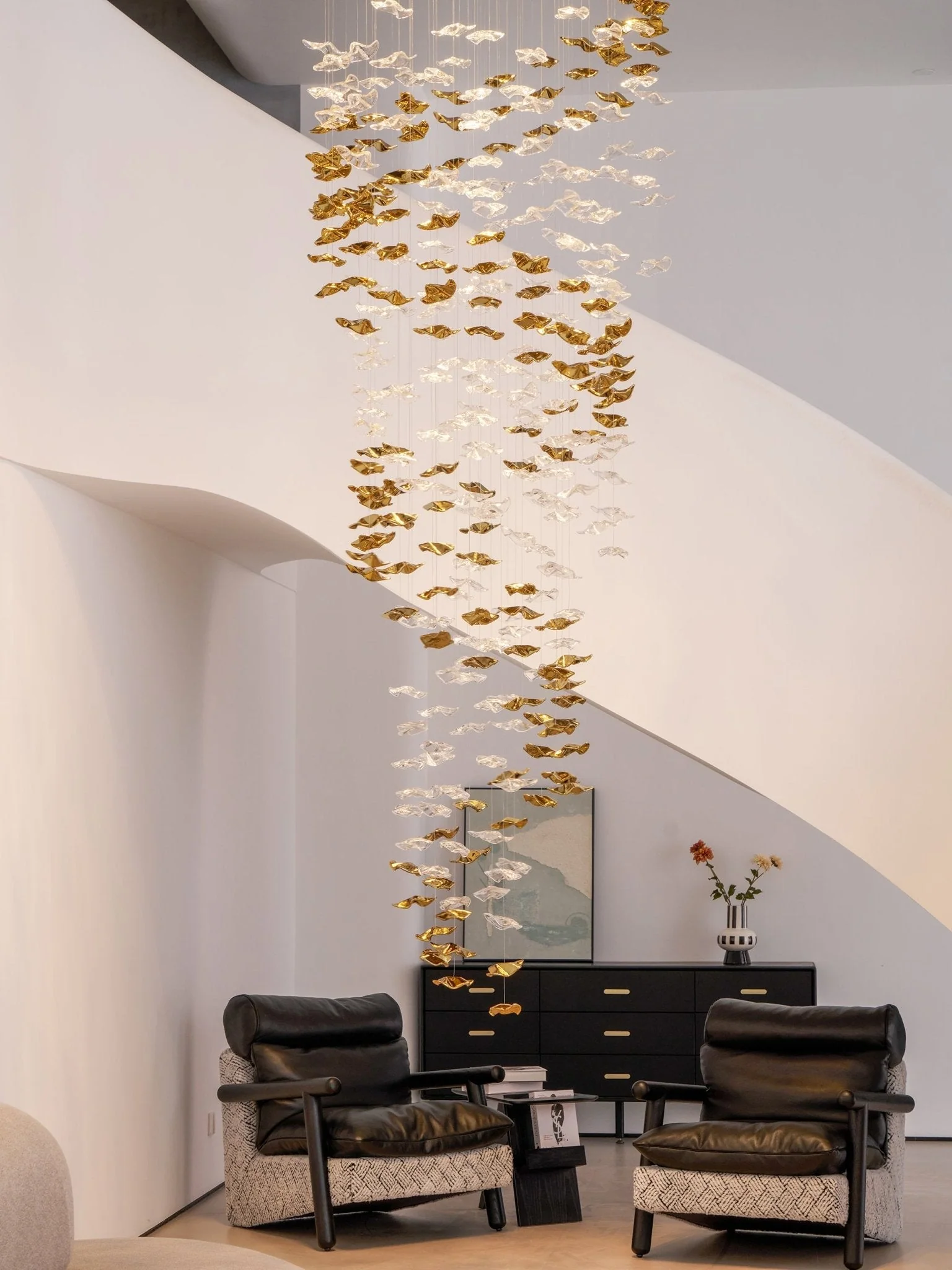 Galaxy Tidal Art Glass Crystal Spiral Chandelier - Image 91