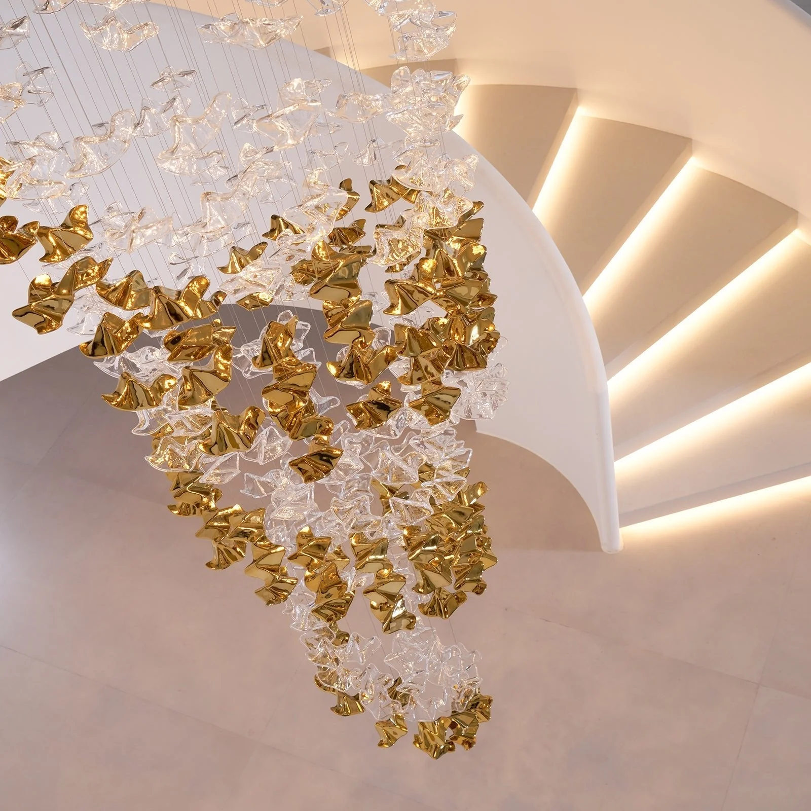 Galaxy Tidal Art Glass Crystal Spiral Chandelier - Image 93