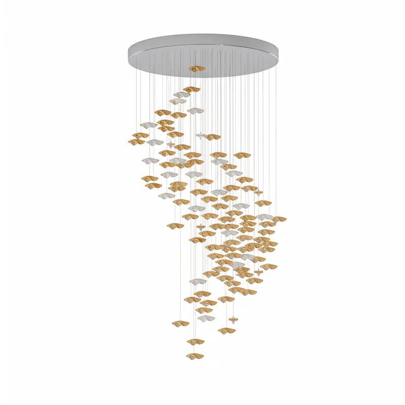 Galaxy Tidal Art Glass Crystal Spiral Chandelier - Image 95
