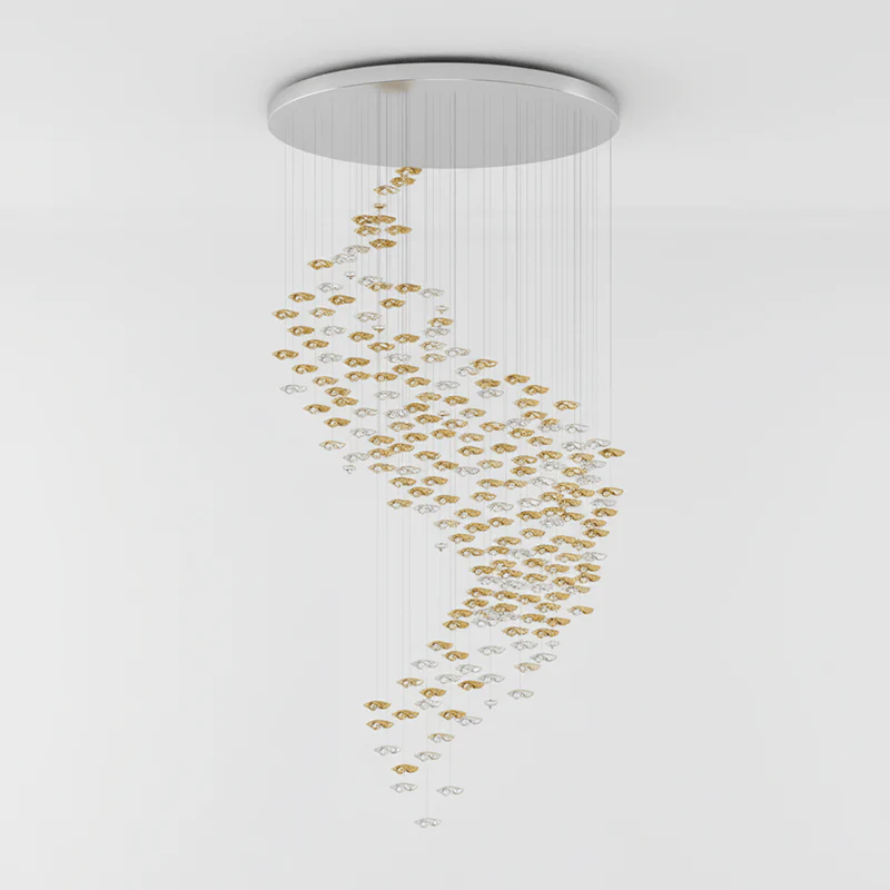 Galaxy Tidal Art Glass Crystal Spiral Chandelier - Image 96
