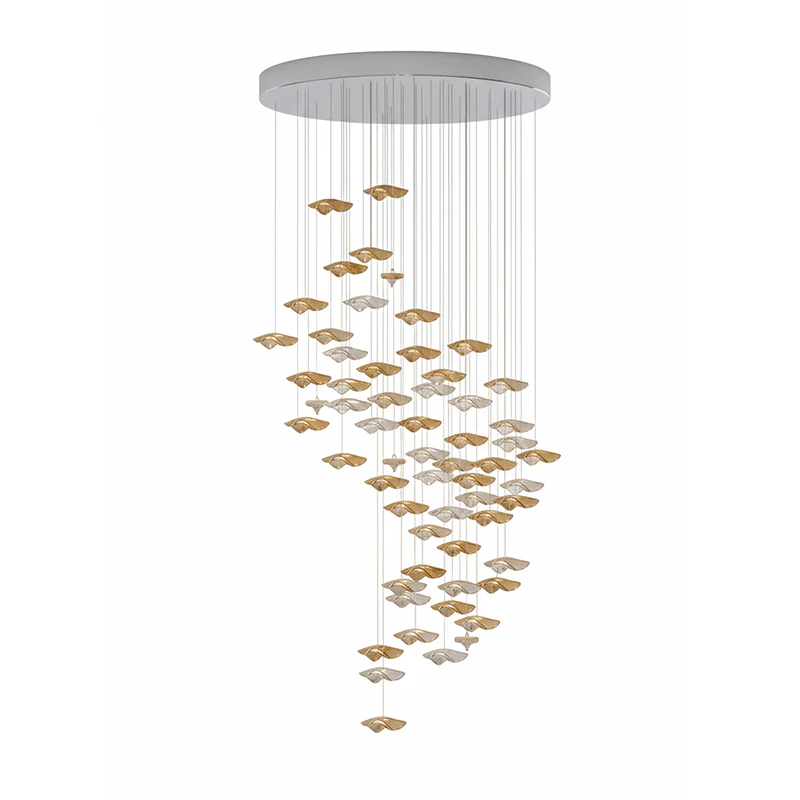 Galaxy Tidal Art Glass Crystal Spiral Chandelier - Image 97