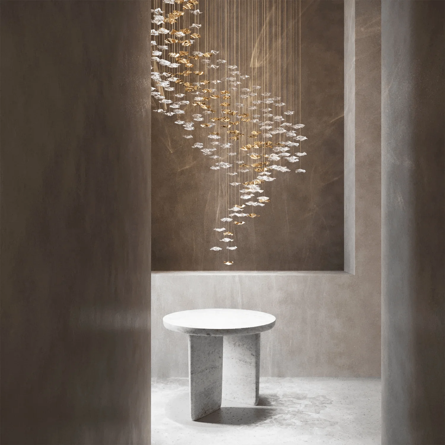 Galaxy Tidal Art Glass Crystal Spiral Chandelier - Image 98