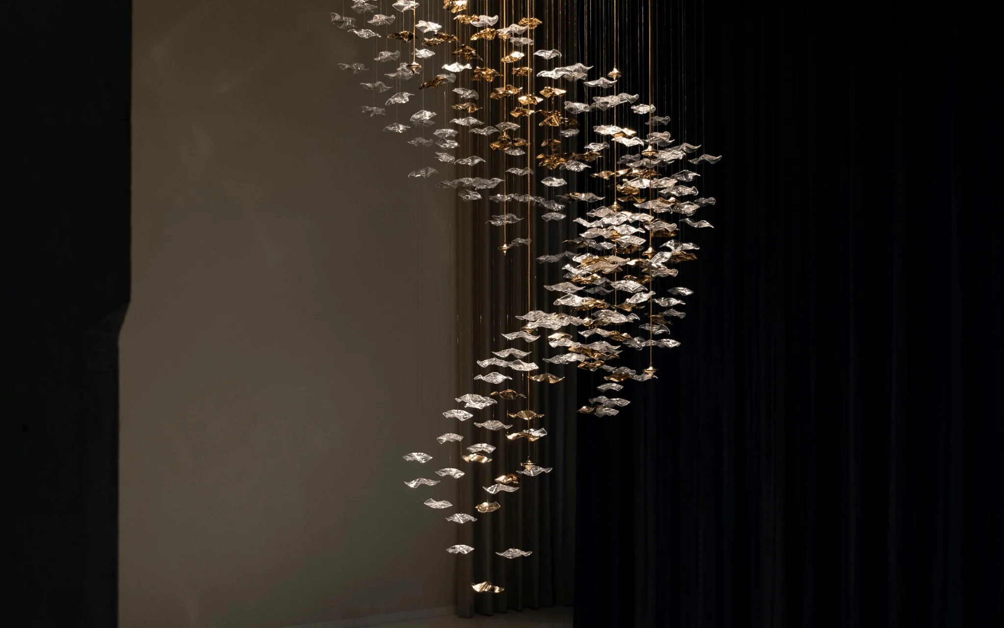 Galaxy Tidal Art Glass Crystal Spiral Chandelier - Image 99