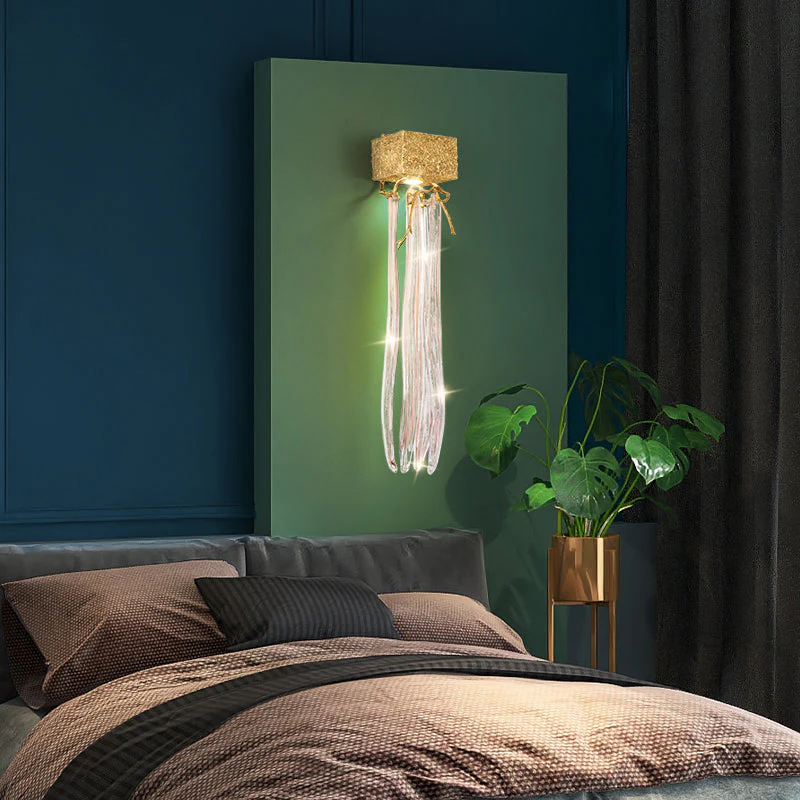 Slade Modern Branch Crystal Wall Sconce For Bedroom - Image 6