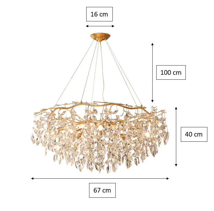 Doris Round Modern Branch Chandeliers - Image 6