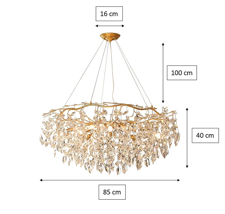 Doris Round Modern Branch Chandeliers - Image 7