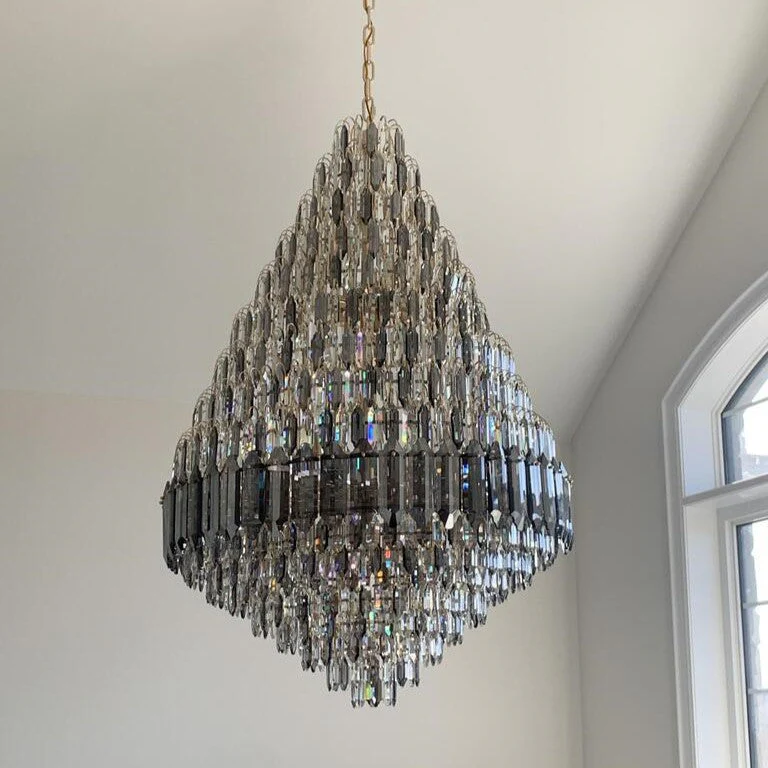 Staircase/Foyer Chandelier With High Clarity Crystals Luxury Ceiling Light - Image 13