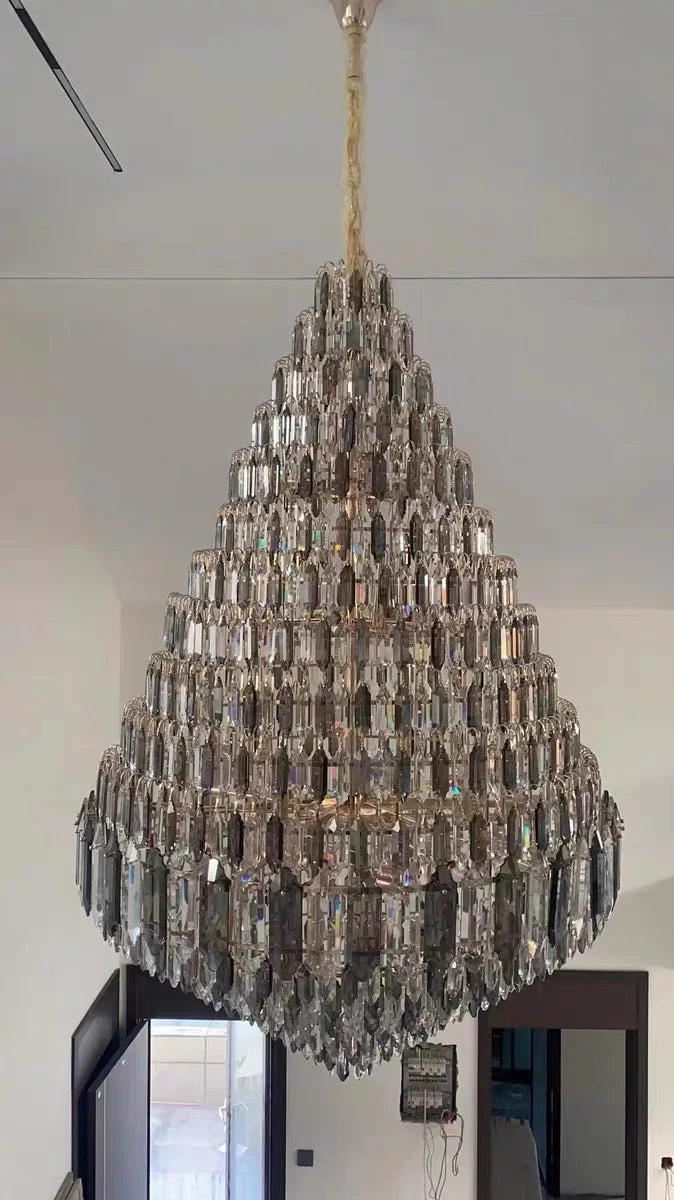 Staircase/Foyer Chandelier With High Clarity Crystals Luxury Ceiling Light - Image 15