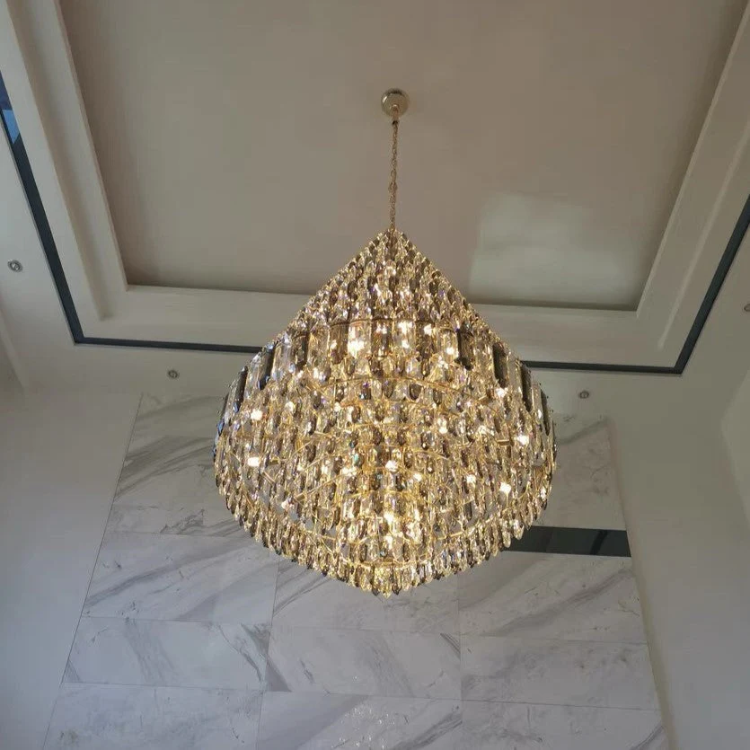 Staircase/Foyer Chandelier With High Clarity Crystals Luxury Ceiling Light - Image 16