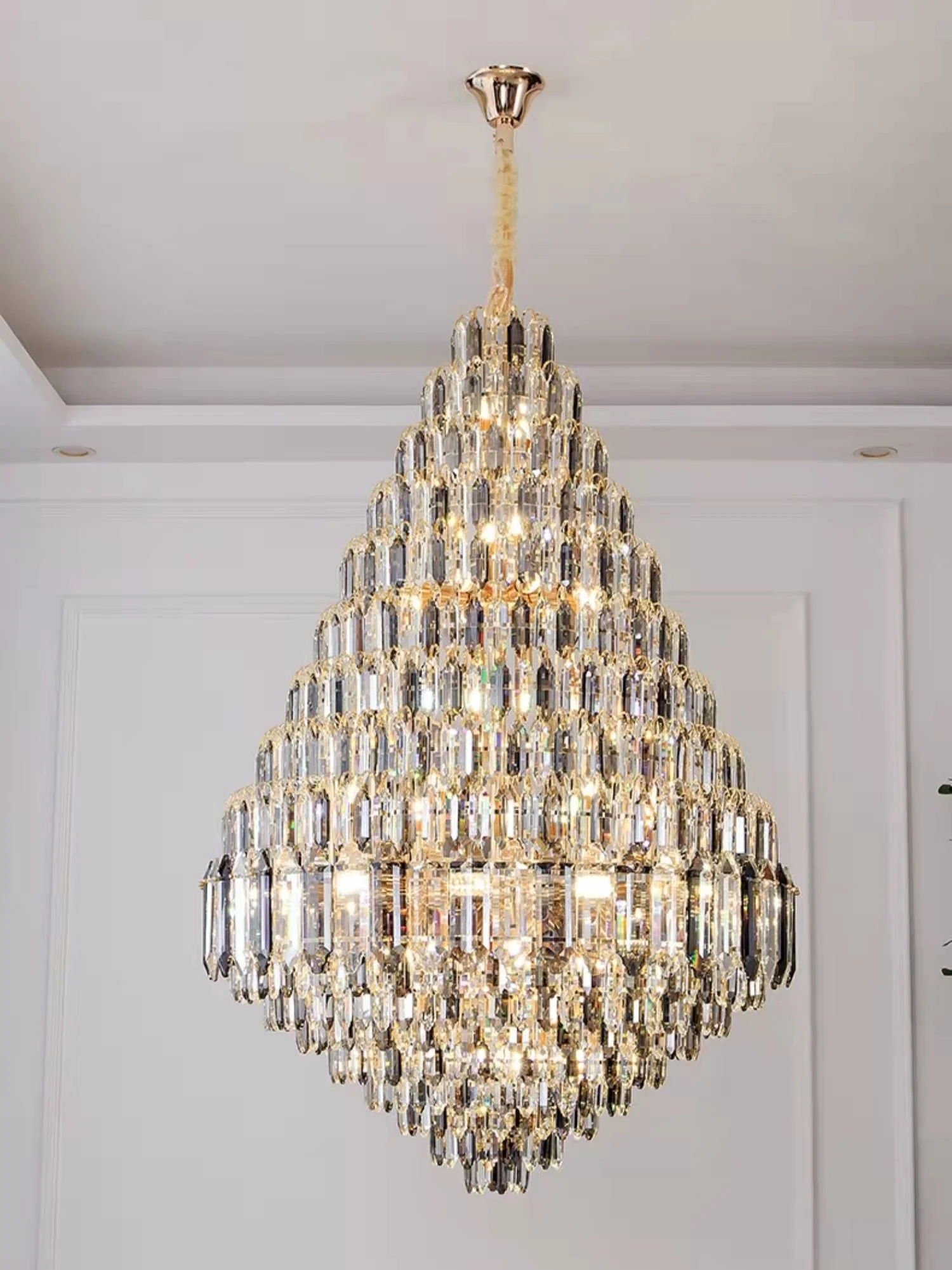 Staircase/Foyer Chandelier With High Clarity Crystals Luxury Ceiling Light - Image 19