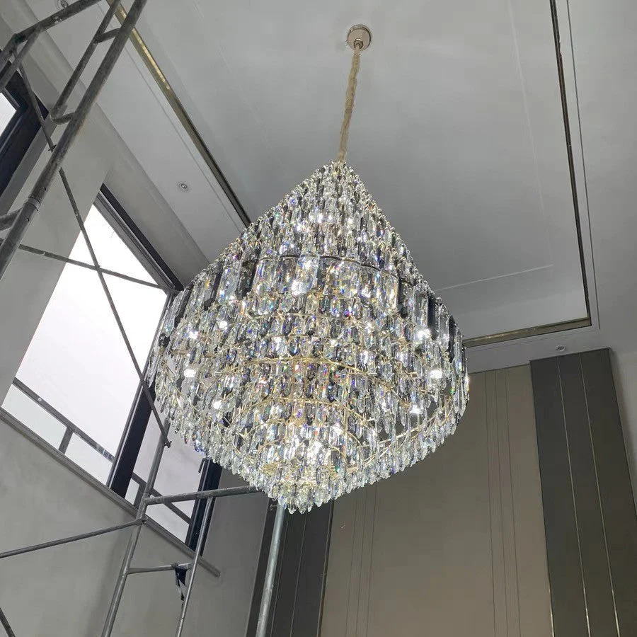 Staircase/Foyer Chandelier With High Clarity Crystals Luxury Ceiling Light - Image 2