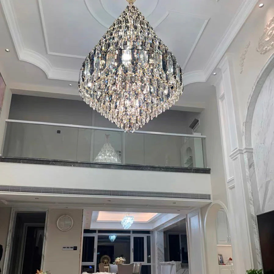 Staircase/Foyer Chandelier With High Clarity Crystals Luxury Ceiling Light - Image 4