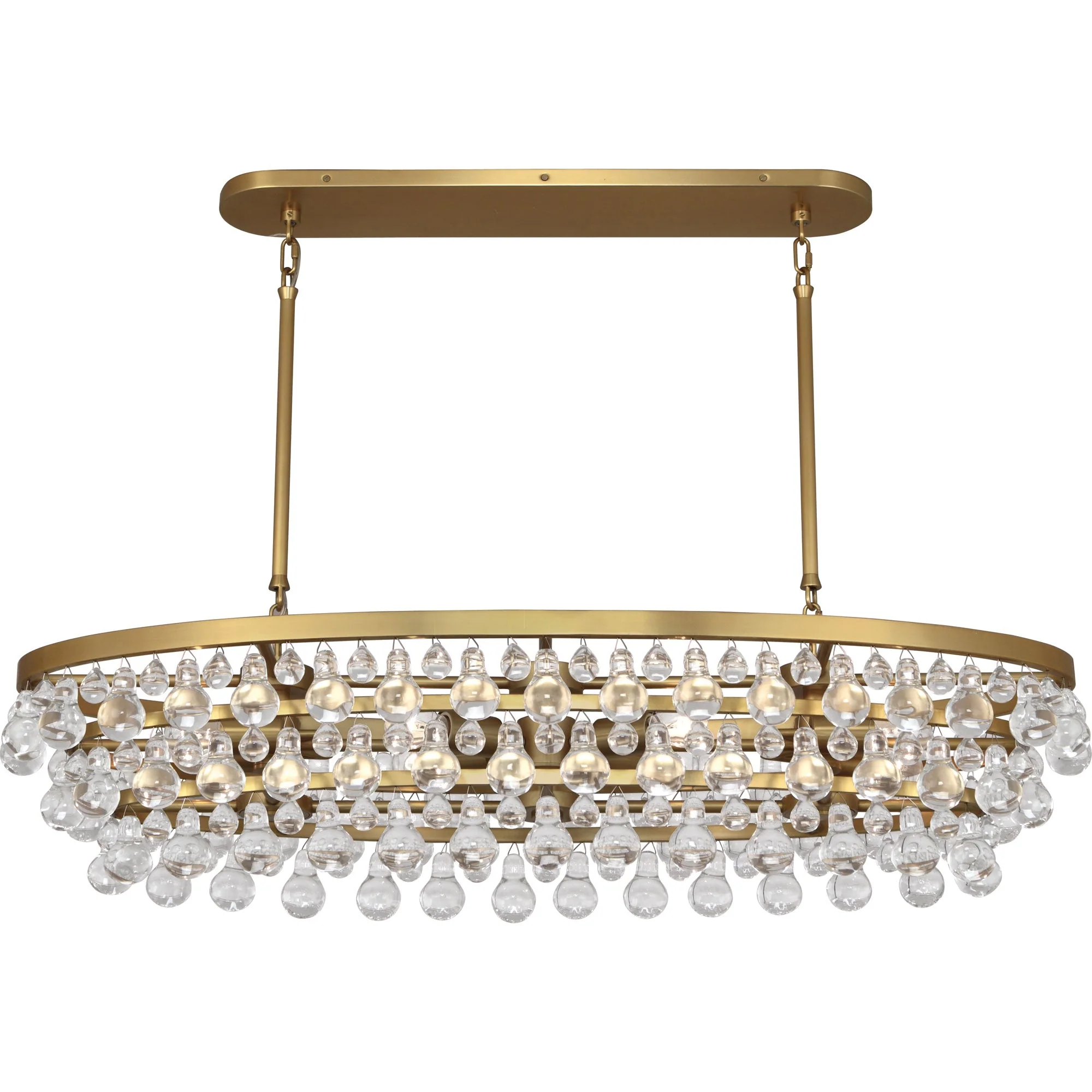 Eamon Glass Oval Chandelier 42.75''W - Image 5