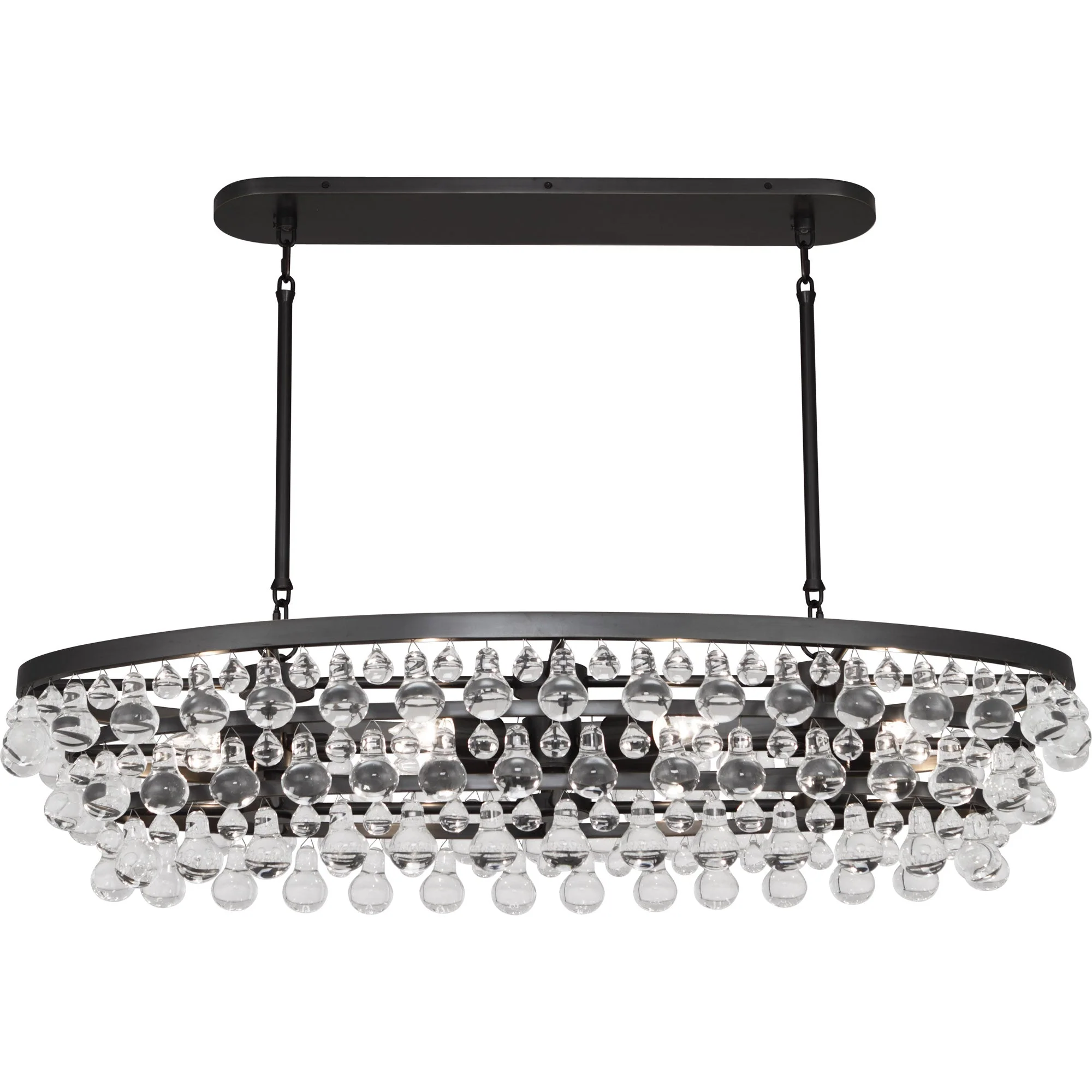 Eamon Glass Oval Chandelier 42.75''W - Image 8