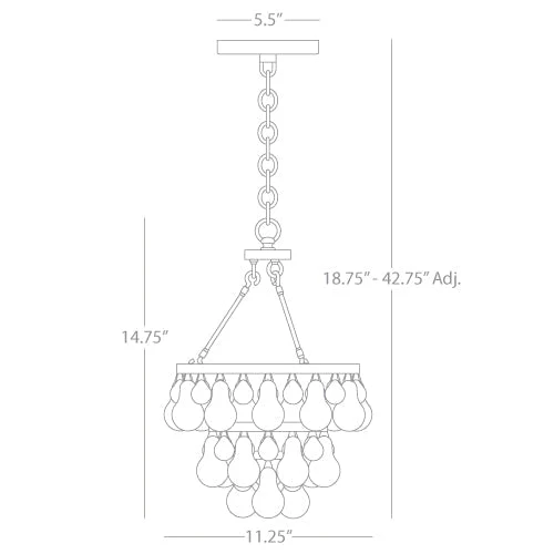 Eamon Modern Pendant 11.25''W - Image 6
