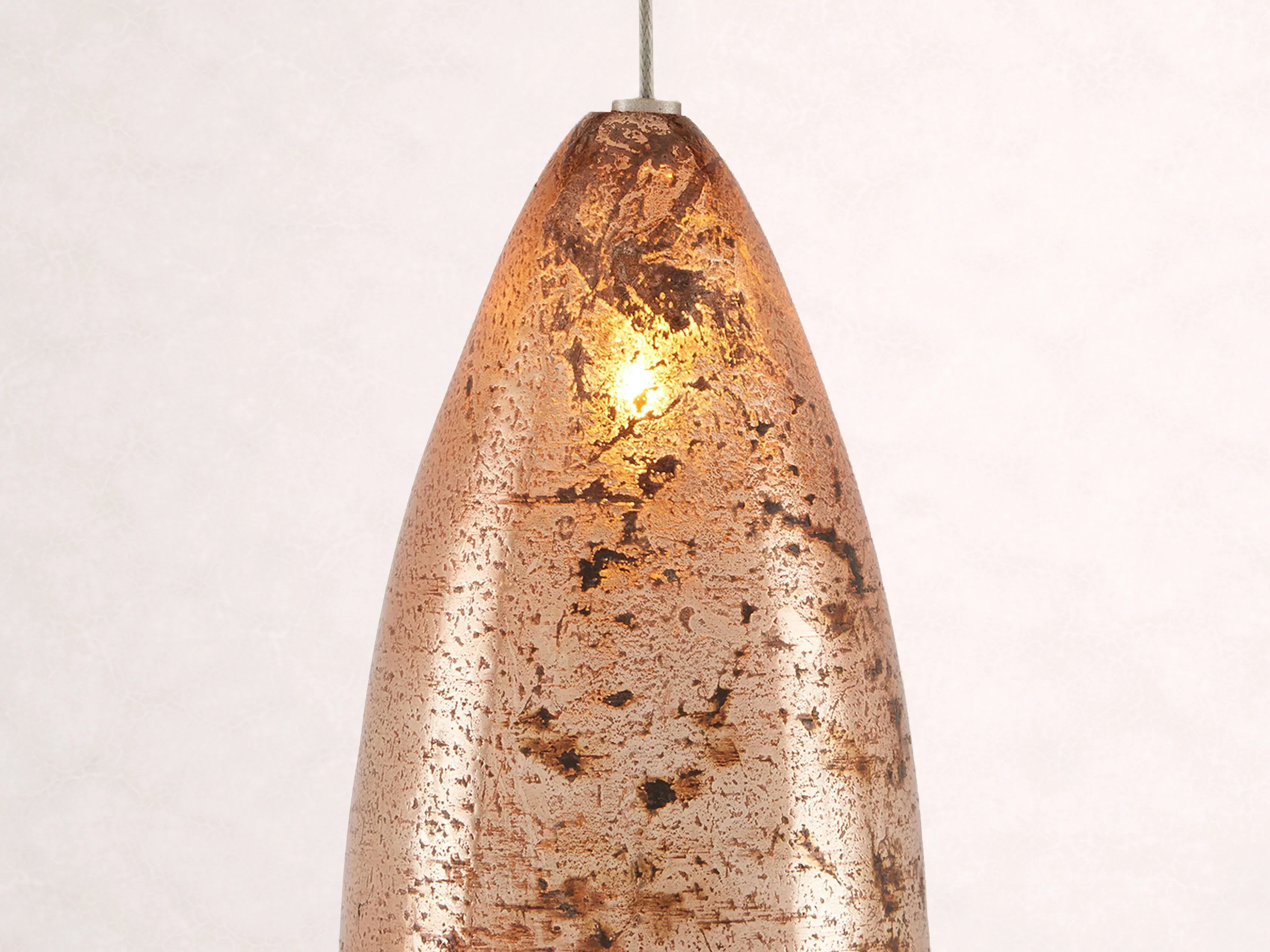 Edda Cascade Teardrop Mercury Glass Linear Chandelier 48'' 54''L - Image 3