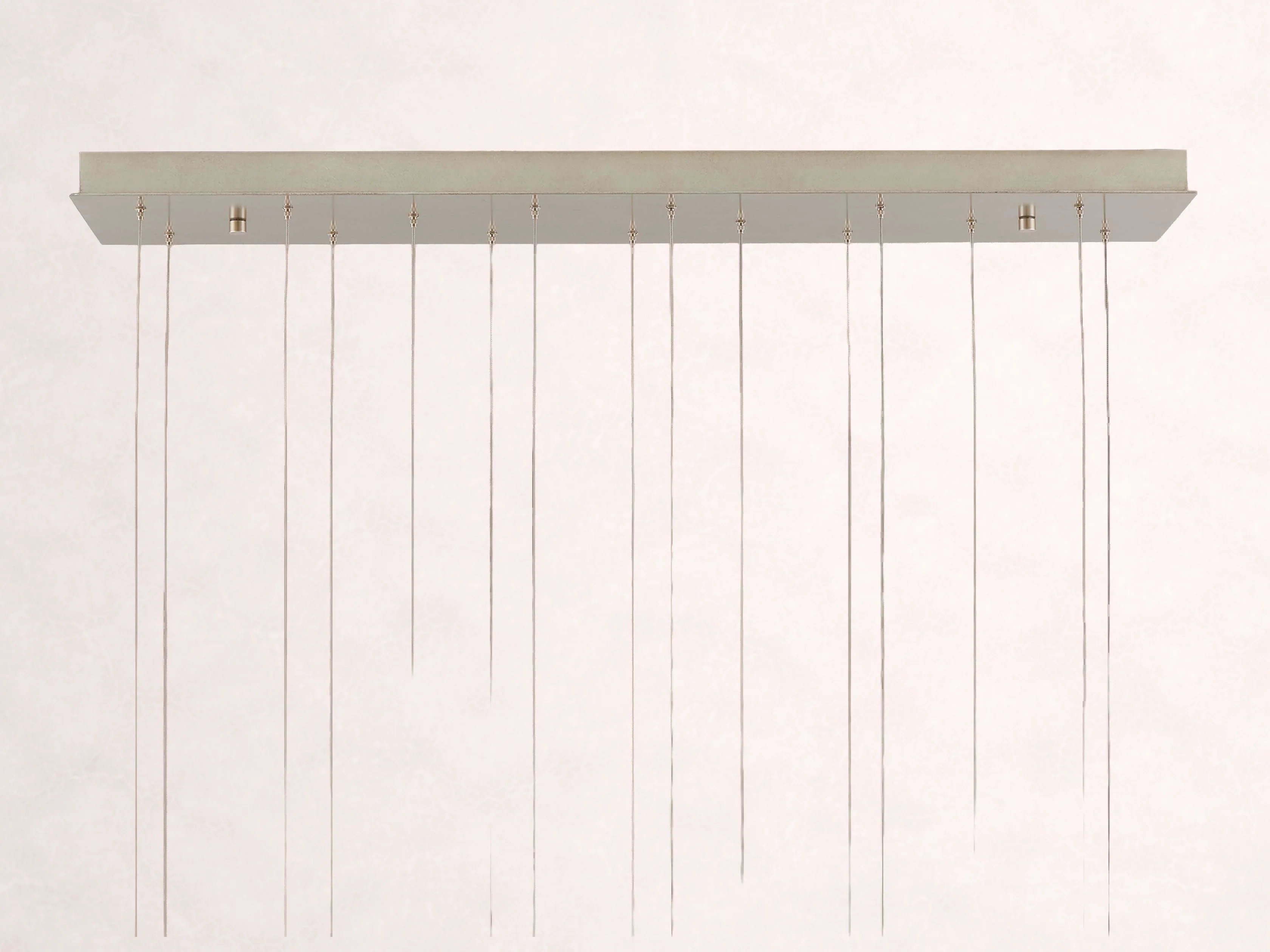 Edda Cascade Teardrop Mercury Glass Linear Chandelier 48'' 54''L - Image 4