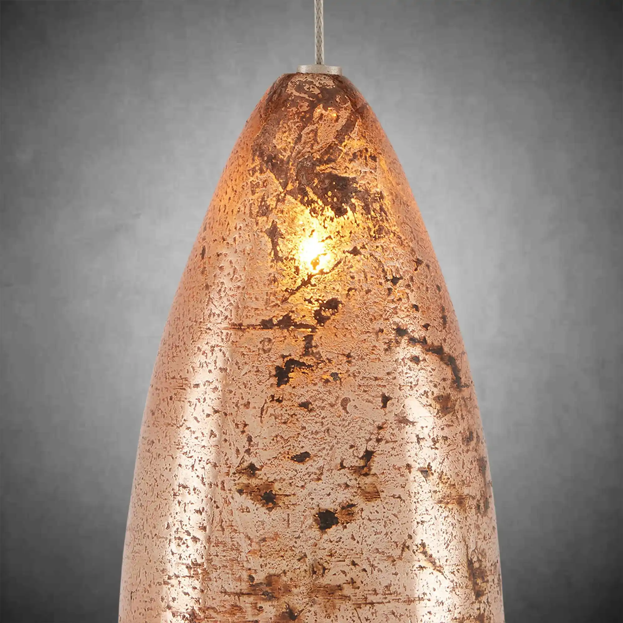 Edda Linear Teardrop Mercury Glass Chandelier – 48" & 54" Options - Image 7