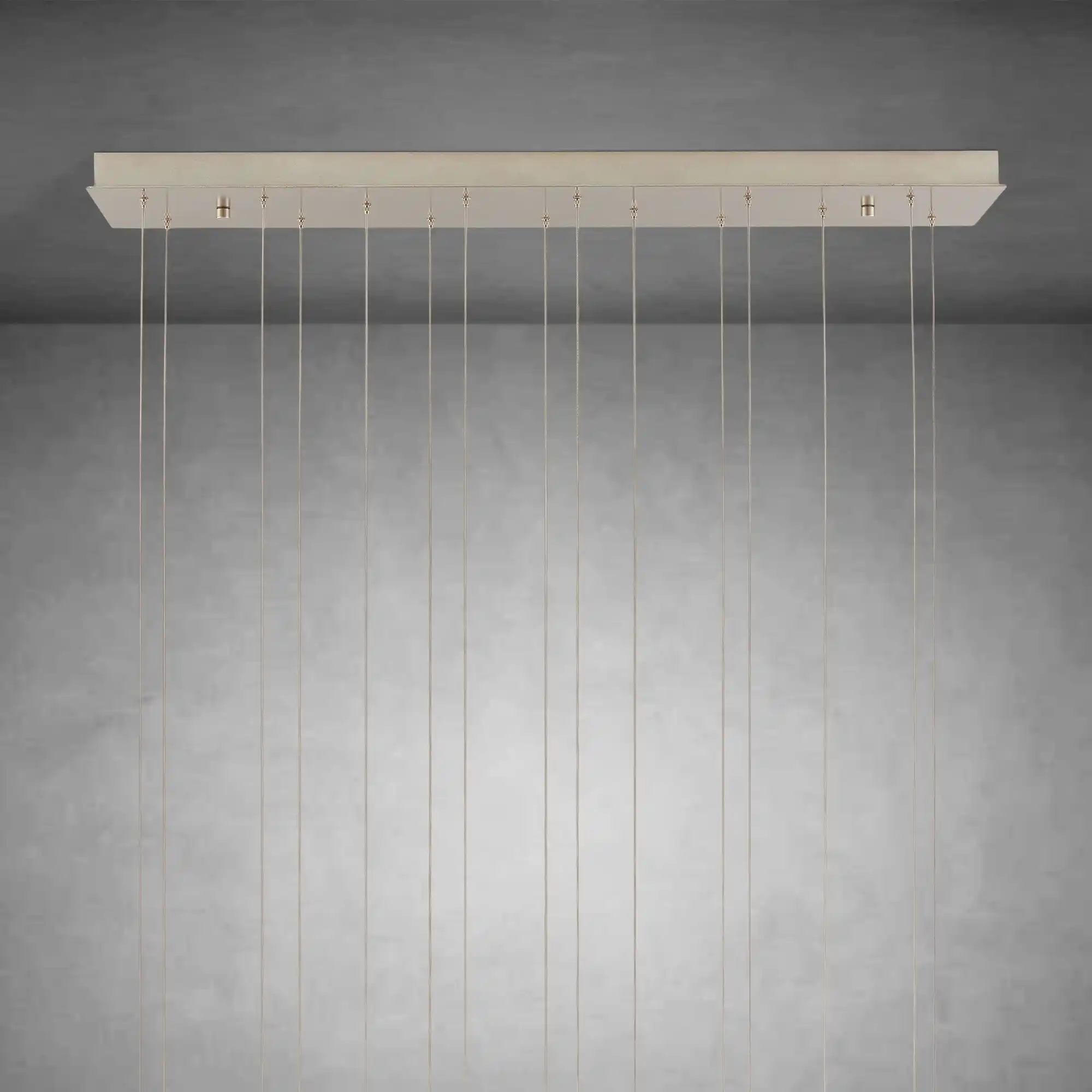 Edda Linear Teardrop Mercury Glass Chandelier – 48" & 54" Options - Image 8