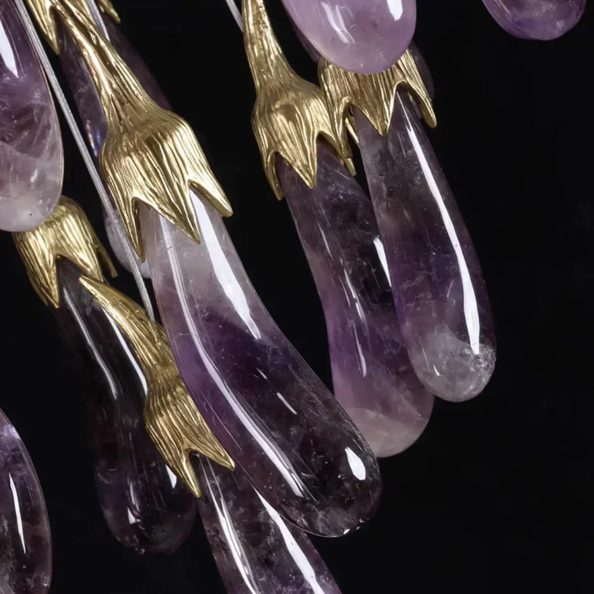 Eggplant-shaped Chandelier Purple Color - Image 9