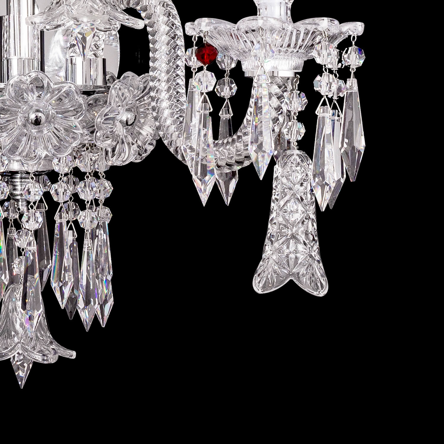 Elegance Candle Bacara Crystal Wall Sconce With Bell - Image 3
