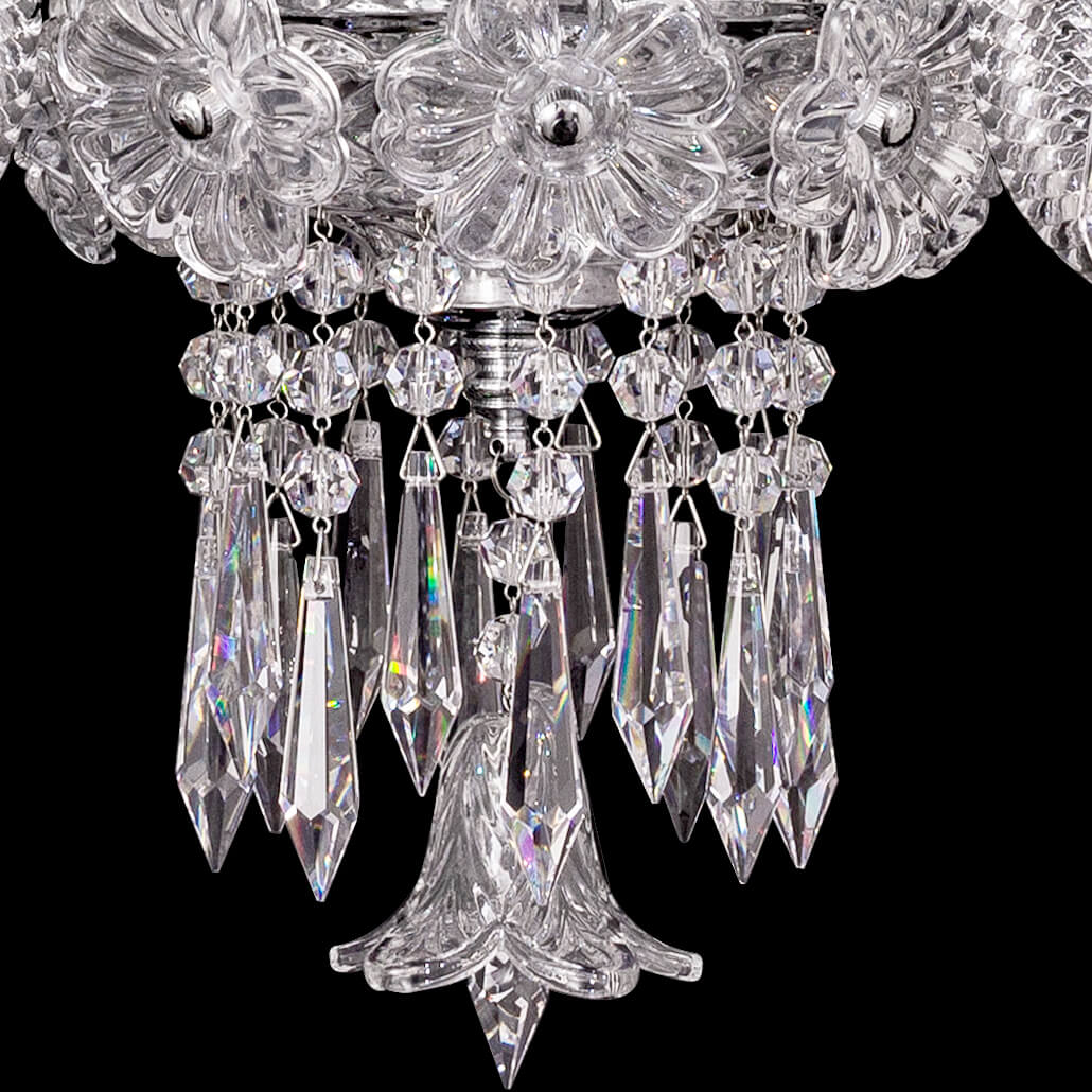 Elegance Candle Bacara Crystal Wall Sconce With Bell - Image 4