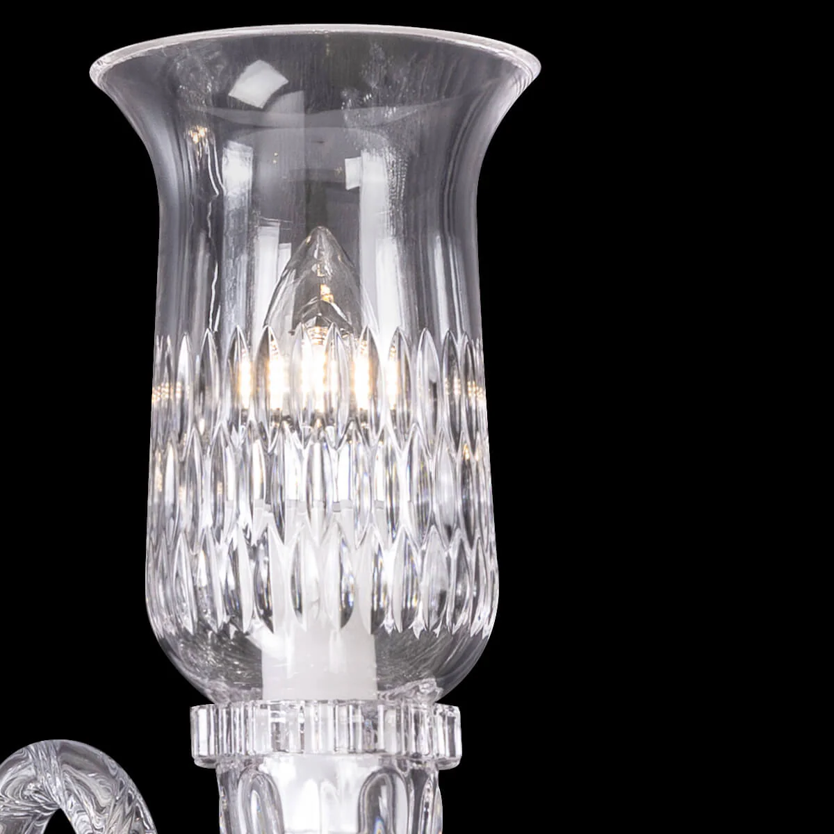 Elegance Crystal Cup Bacara Wall Sconce - Image 3
