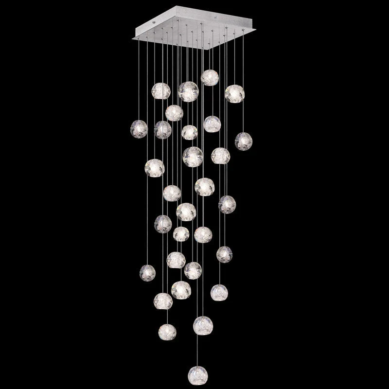 Vitrina Crystal Drop Orbs 30 Ball Large Chandelier - Image 2