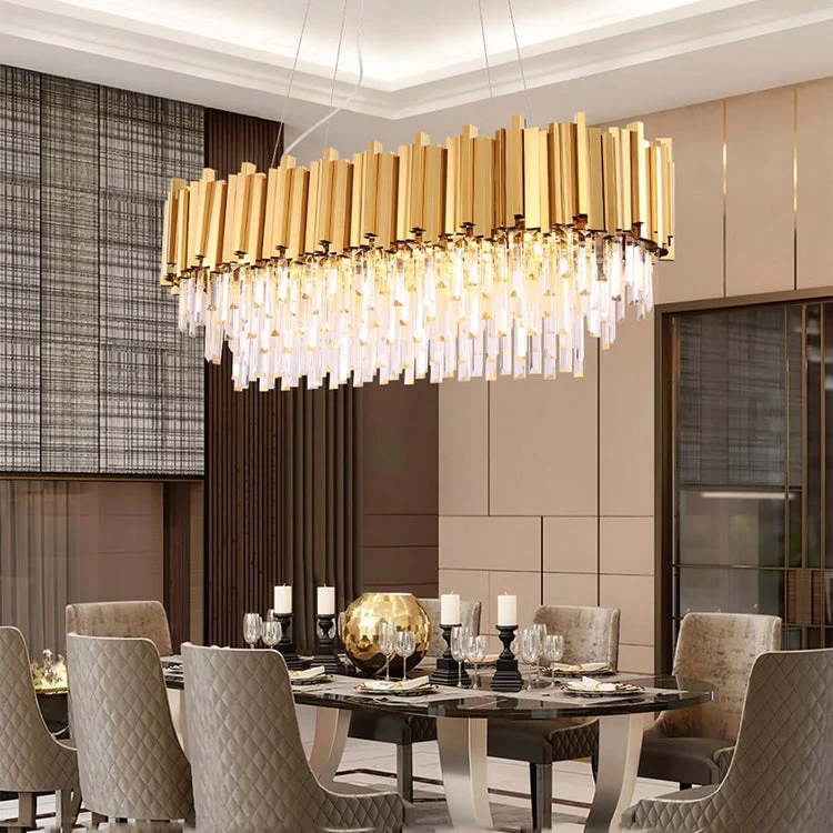 Elian Oval Crystal Chandelier - Image 4