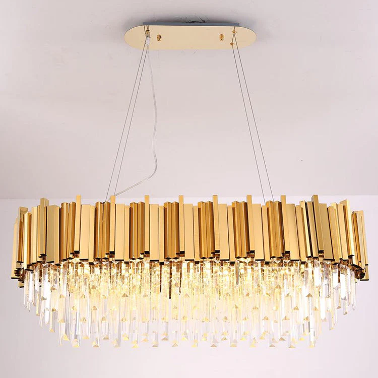 Elian Oval Crystal Chandelier - Image 5