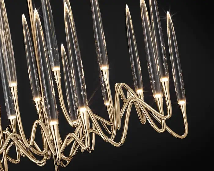 Elijah Crystal Round Chandelier D33'' 47''  55'' - Image 17