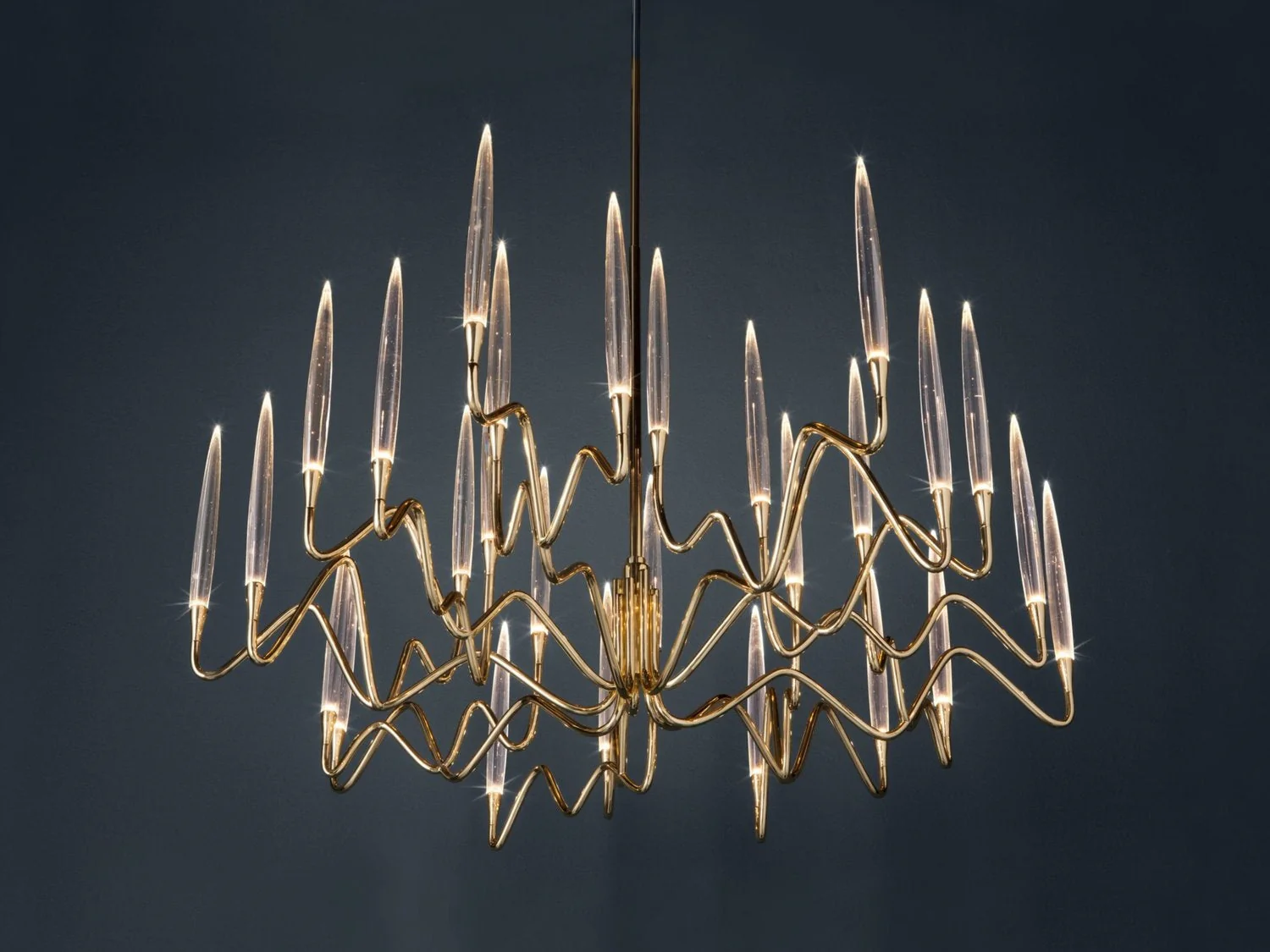 Elijah Crystal Round Chandelier D33'' 47''  55'' - Image 3