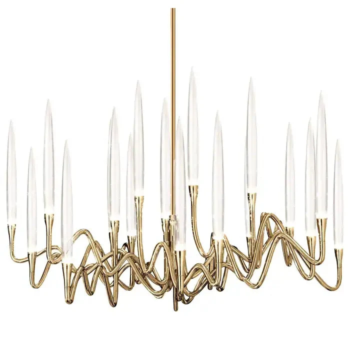 Elijah Crystal Round Chandelier D33'' 47''  55'' - Image 4