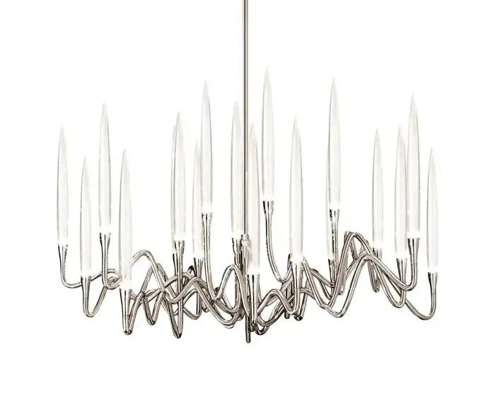 Elijah Crystal Round Chandelier D33'' 47''  55'' - Image 6