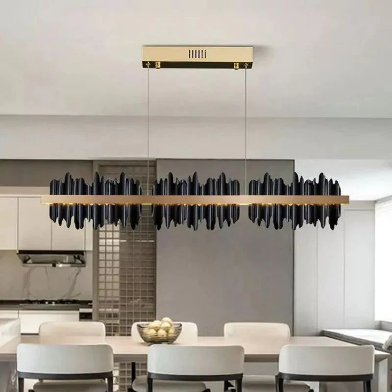 Elvira Modern Sculpture Linear Chandelier - Image 3