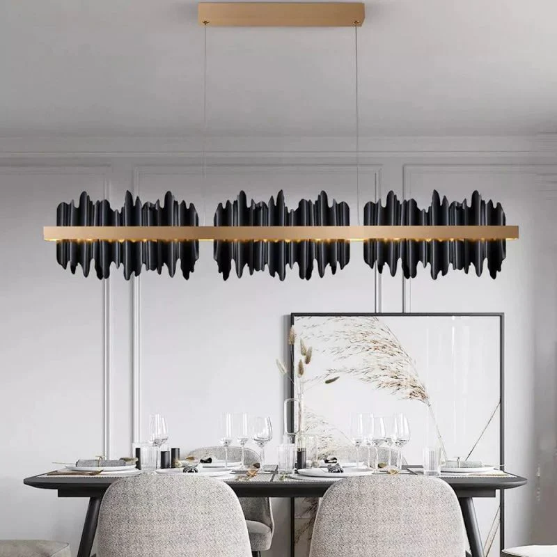 Elvira Modern Sculpture Linear Chandelier - Image 4